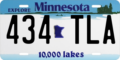 MN license plate 434TLA