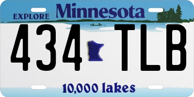 MN license plate 434TLB