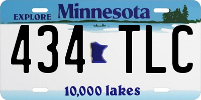 MN license plate 434TLC