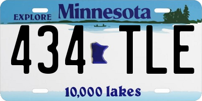 MN license plate 434TLE