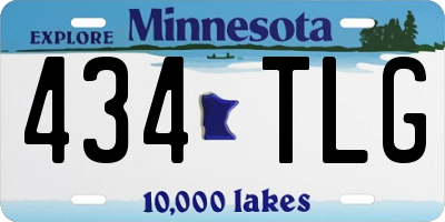 MN license plate 434TLG