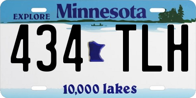 MN license plate 434TLH