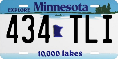 MN license plate 434TLI