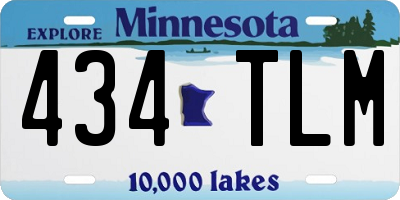 MN license plate 434TLM