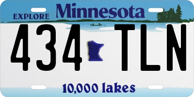 MN license plate 434TLN