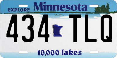 MN license plate 434TLQ