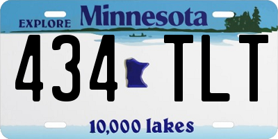 MN license plate 434TLT