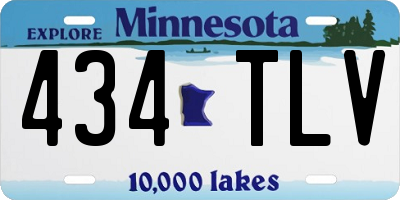 MN license plate 434TLV