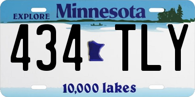 MN license plate 434TLY