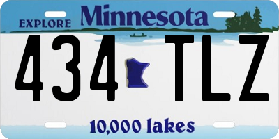 MN license plate 434TLZ