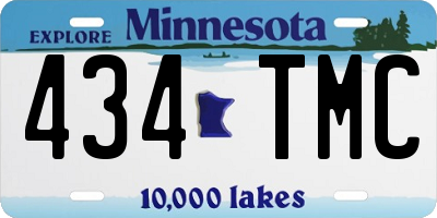 MN license plate 434TMC