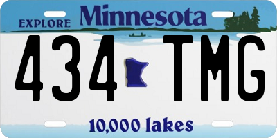 MN license plate 434TMG