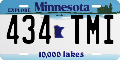 MN license plate 434TMI