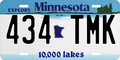 MN license plate 434TMK