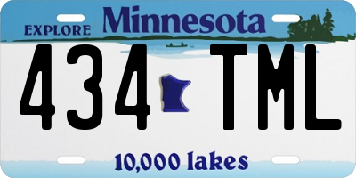 MN license plate 434TML