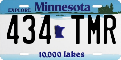 MN license plate 434TMR