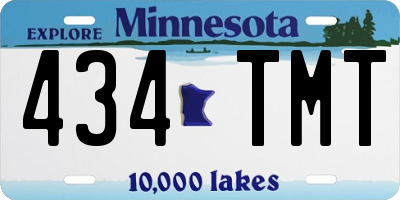 MN license plate 434TMT