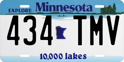 MN license plate 434TMV