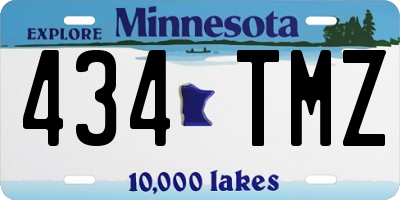 MN license plate 434TMZ