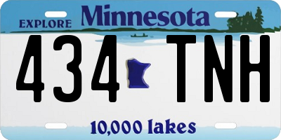 MN license plate 434TNH