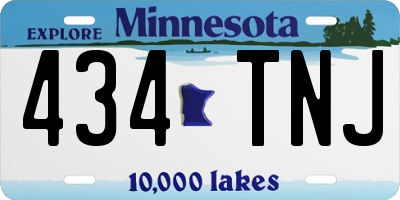 MN license plate 434TNJ