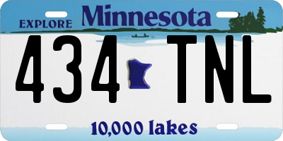 MN license plate 434TNL