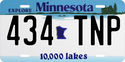 MN license plate 434TNP