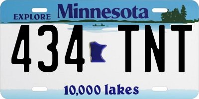 MN license plate 434TNT