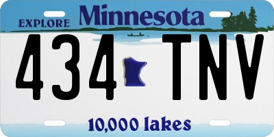 MN license plate 434TNV