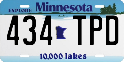 MN license plate 434TPD