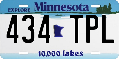 MN license plate 434TPL