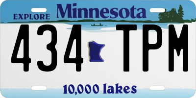 MN license plate 434TPM
