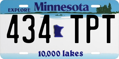 MN license plate 434TPT