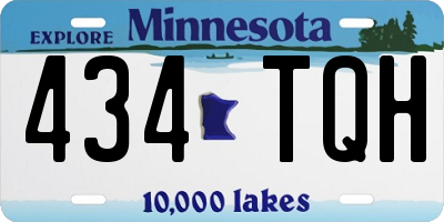 MN license plate 434TQH