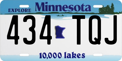 MN license plate 434TQJ