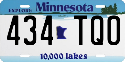 MN license plate 434TQO