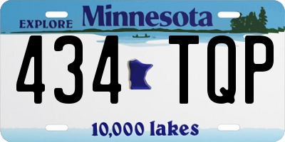 MN license plate 434TQP