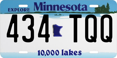 MN license plate 434TQQ