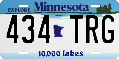 MN license plate 434TRG