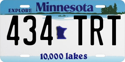 MN license plate 434TRT