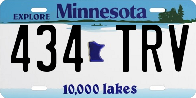MN license plate 434TRV