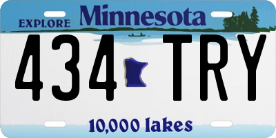 MN license plate 434TRY