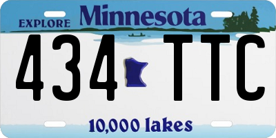 MN license plate 434TTC