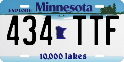 MN license plate 434TTF