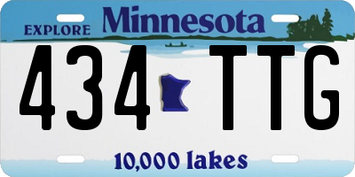 MN license plate 434TTG
