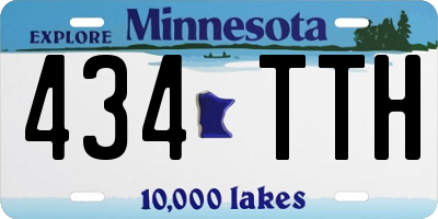MN license plate 434TTH