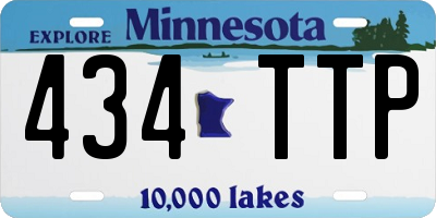 MN license plate 434TTP