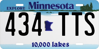 MN license plate 434TTS