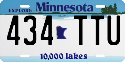 MN license plate 434TTU