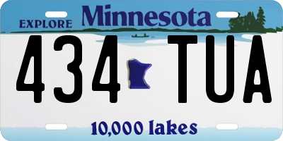 MN license plate 434TUA